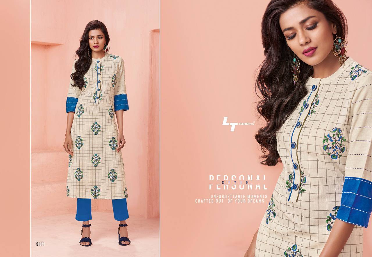 Lt Nitya Samaira Fancy Cotton Designer Gown Pattern Kurtis Wholesale