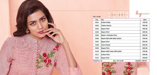 Lt Fabrics Nitya Vol 31 Nx Kurti Wholesale Catalog 12 Pcs 17 510x243 - Lt Fabrics Nitya Vol 31 Nx Kurti Wholesale Catalog 12 Pcs