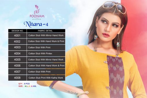 Poonam Designer Nitara Vol 4 Kurti Wholesale Catalog 8 Pcs 1 510x340 - Poonam Designer Nitara Vol 4 Kurti Wholesale Catalog 8 Pcs