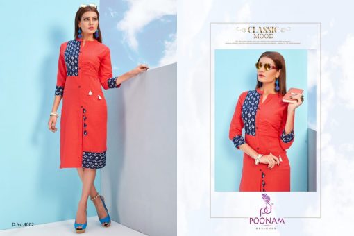 Poonam Designer Nitara Vol 4 Kurti Wholesale Catalog 8 Pcs 5 510x340 - Poonam Designer Nitara Vol 4 Kurti Wholesale Catalog 8 Pcs