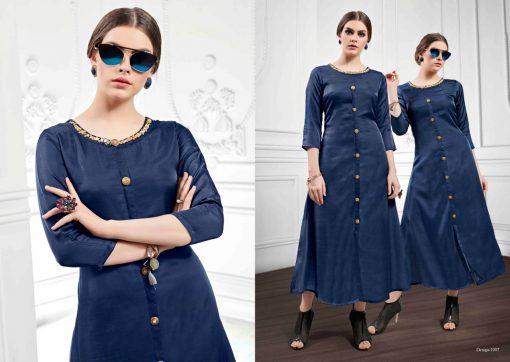 S More Leaf Kurti Wholesale Catalog 8 Pcs 8 510x362 - S More Leaf Kurti Wholesale Catalog 8 Pcs