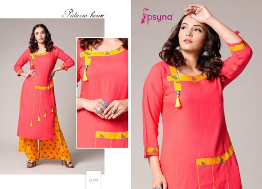 Psyna Palazzo House Vol 5 Kurti with Palazzo Wholesale Catalog 10 Pcs 10 510x369 - Psyna Palazzo House Vol 5 Kurti with Palazzo Wholesale Catalog 10 Pcs