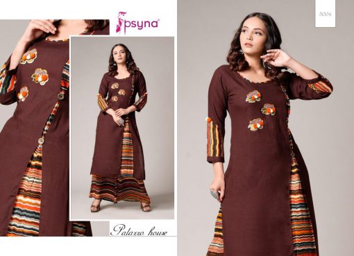 Psyna Palazzo House Vol 5 Kurti with Palazzo Wholesale Catalog 10 Pcs 11 510x369 - Psyna Palazzo House Vol 5 Kurti with Palazzo Wholesale Catalog 10 Pcs