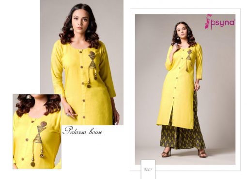 Psyna Palazzo House Vol 5 Kurti with Palazzo Wholesale Catalog 10 Pcs 2 510x369 - Psyna Palazzo House Vol 5 Kurti with Palazzo Wholesale Catalog 10 Pcs