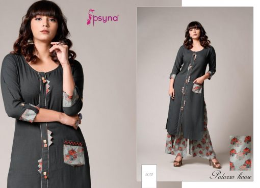 Psyna Palazzo House Vol 5 Kurti with Palazzo Wholesale Catalog 10 Pcs 4 510x369 - Psyna Palazzo House Vol 5 Kurti with Palazzo Wholesale Catalog 10 Pcs