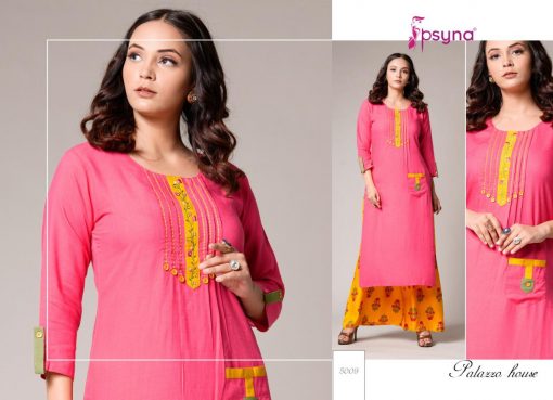 Psyna Palazzo House Vol 5 Kurti with Palazzo Wholesale Catalog 10 Pcs 5 510x369 - Psyna Palazzo House Vol 5 Kurti with Palazzo Wholesale Catalog 10 Pcs