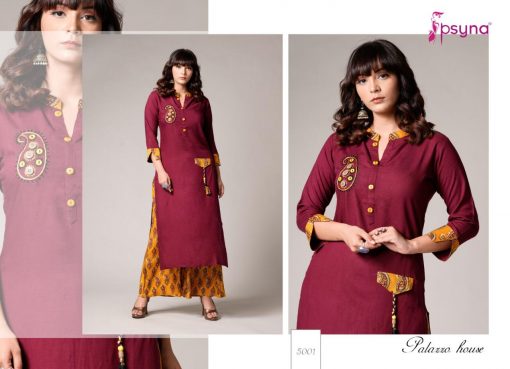 Psyna Palazzo House Vol 5 Kurti with Palazzo Wholesale Catalog 10 Pcs 8 510x369 - Psyna Palazzo House Vol 5 Kurti with Palazzo Wholesale Catalog 10 Pcs