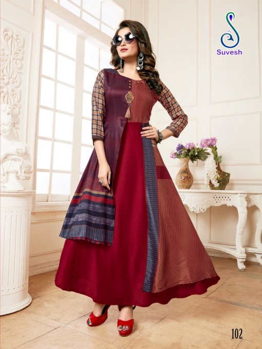 Suvesh Nayyab Kurti Wholesale Catalog 5 Pcs 5 510x680 - Suvesh Nayyab Kurti Wholesale Catalog 5 Pcs