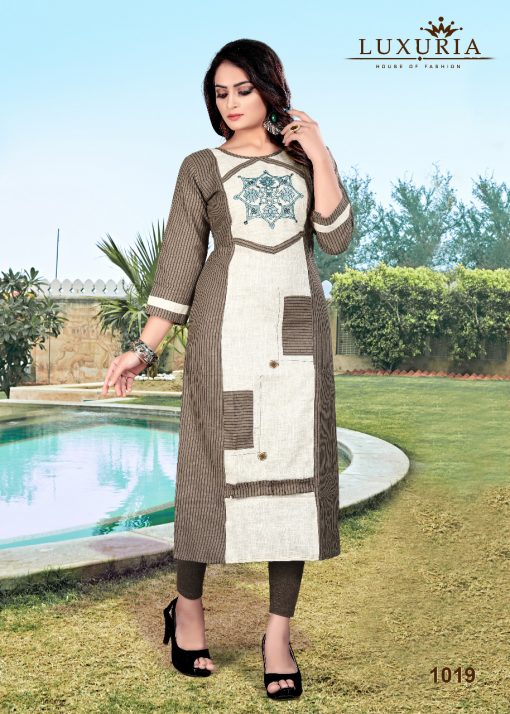 Luxuria Orient Kurti Wholesale Catalog 5 Pcs 5 510x714 - Luxuria Orient Kurti Wholesale Catalog 5 Pcs