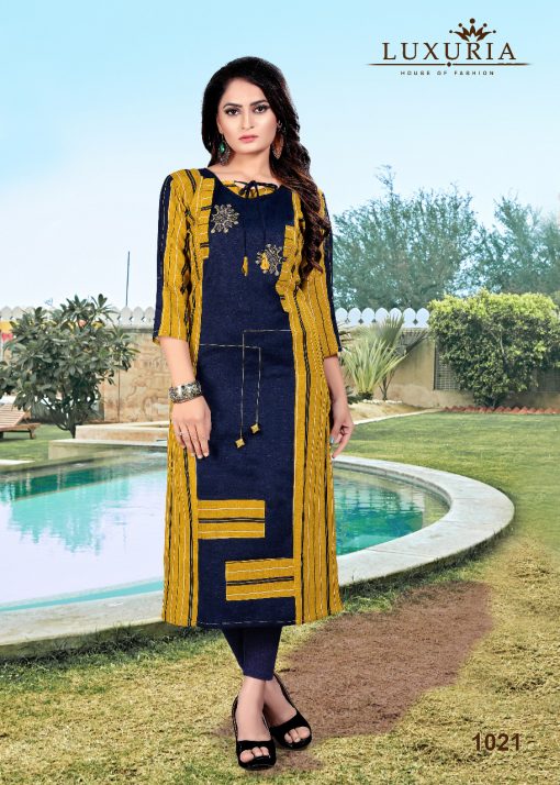 Luxuria Orient Kurti Wholesale Catalog 5 Pcs 6 510x714 - Luxuria Orient Kurti Wholesale Catalog 5 Pcs