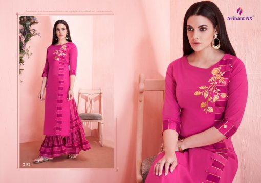 Arihant Nx Mehar Kurti with Palazzo or Pant or Sharara Wholesale Catalog 8 Pcs 2 510x359 - Arihant Nx Mehar Kurti with Palazzo or Pant or Sharara Wholesale Catalog 8 Pcs