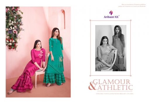 Arihant Nx Mehar Kurti with Palazzo or Pant or Sharara Wholesale Catalog 8 Pcs 4 510x359 - Arihant Nx Mehar Kurti with Palazzo or Pant or Sharara Wholesale Catalog 8 Pcs