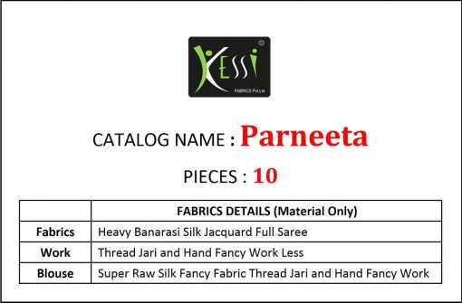 Kessi Parneeta Saree Sari Wholesale Catalog 10 Pcs 14 1 510x335 - Kessi Parneeta Saree Sari Wholesale Catalog 10 Pcs