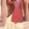 Diya Trends Bandhej Vol 1 by Kajal Style Kurti with Palazzo or Skirt or Sharara or Pant Wholesale Catalog 12 Pcs 100x100 - Mittoo Button Kurti Wholesale Catalog 8 Pcs