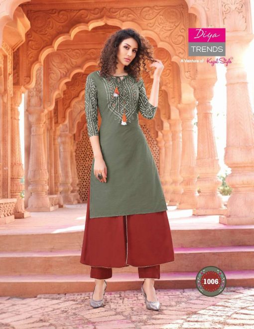 Diya Trends Bandhej Vol 1 by Kajal Style Kurti with Palazzo or Skirt or Sharara or Pant Wholesale Catalog 12 Pcs 9 510x659 - Diya Trends Bandhej Vol 1 by Kajal Style Kurti with Palazzo or Skirt or Sharara or Pant Wholesale Catalog 12 Pcs