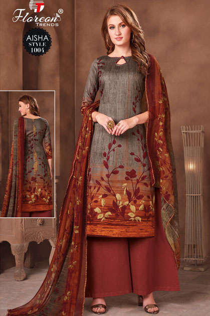 Floreon Trends Aisha Salwar Suit Wholesale Catalog 10 Pcs - Floreon Trends Aisha Salwar Suit Wholesale Catalog 10 Pcs