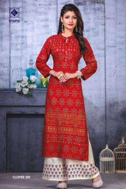 Kiana Clover Vol 2 Kurti with Palazzo Wholesale Catalog 6 Pcs