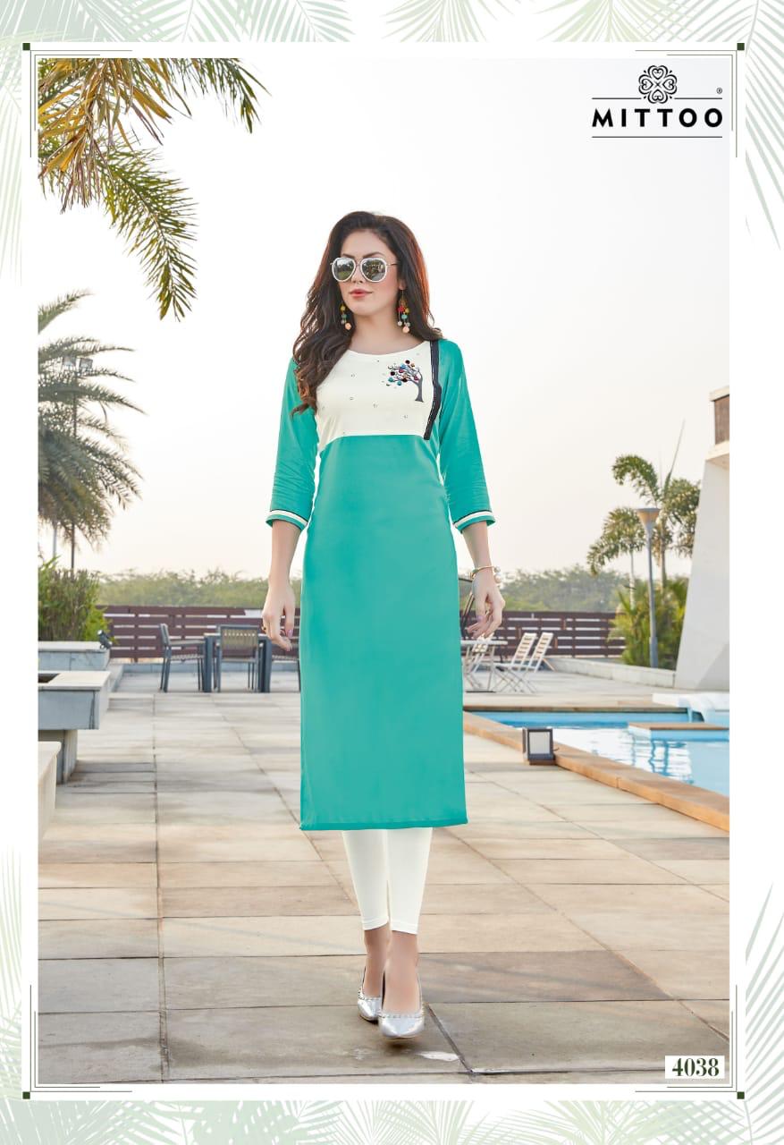 BLUNT BY JAINAS BRAND HEAVY CHINON SHORT KURTI WITH FANCY PANT WHOLESALER  AND DEALER