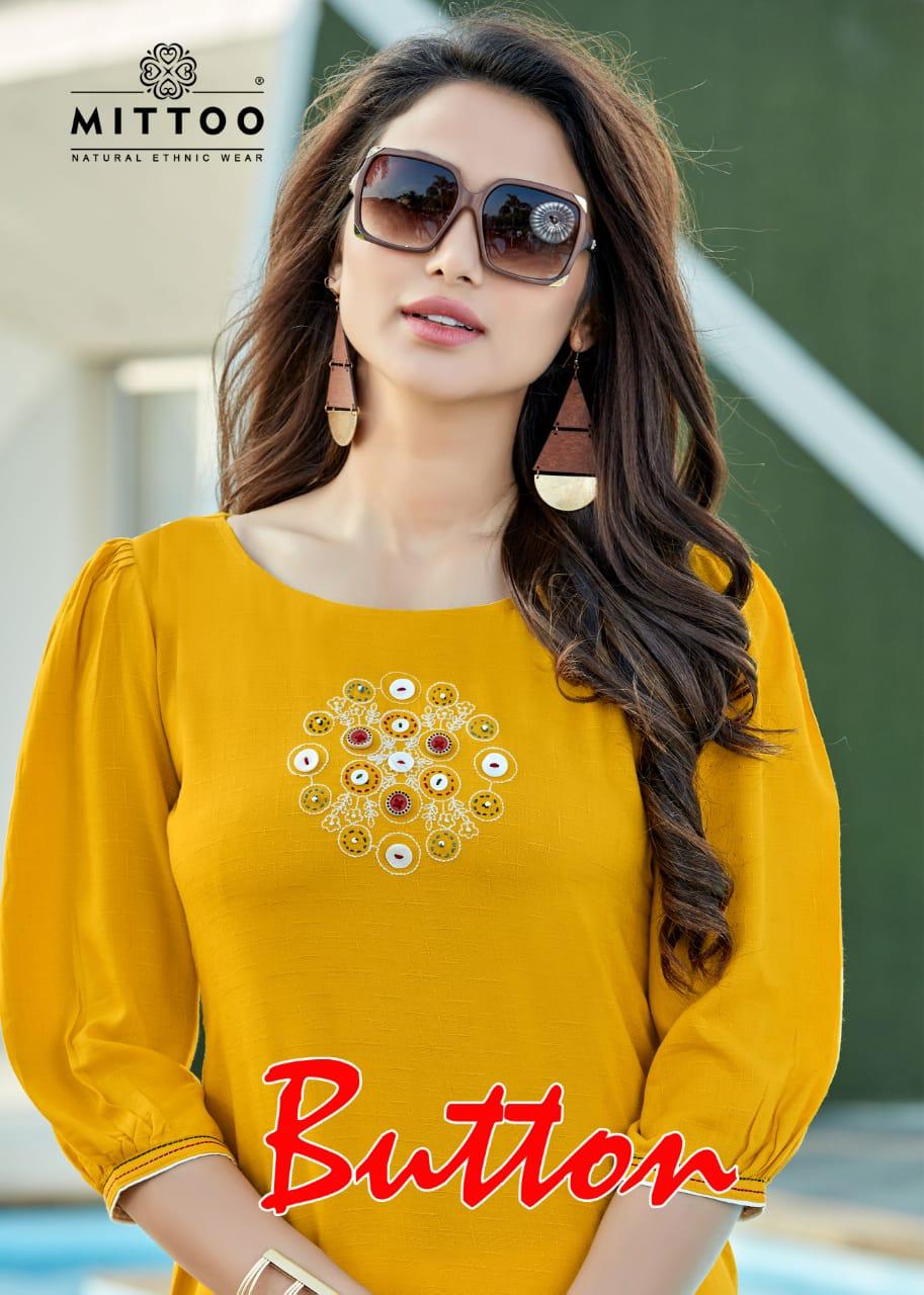 Mittoo Brand Long Rayon Kurti at Rs.600/Piece in bangalore offer by Vagmi  Creations