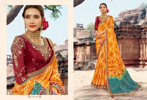 Kessi Bandhej Hits Saree Sari Wholesale Catalog 10 Pcs 10 2 510x349 - Kessi Bandhej Hits Saree Sari Wholesale Catalog 10 Pcs