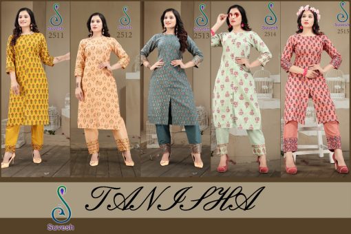 Suvesh Tanisha Kurti with Pant Wholesale Catalog 5 Pcs 7 510x340 - Suvesh Tanisha Kurti with Pant Wholesale Catalog 5 Pcs