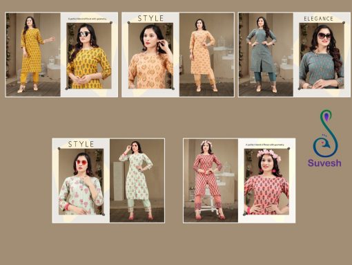 Suvesh Tanisha Kurti with Pant Wholesale Catalog 5 Pcs 8 510x383 - Suvesh Tanisha Kurti with Pant Wholesale Catalog 5 Pcs