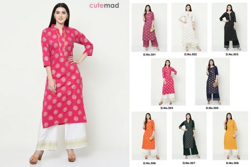 Cutemad Vol 3 Kurti with Palazzo Wholesale Catalog 8 Pcs 10 510x340 - Cutemad Vol 3 Kurti with Palazzo Wholesale Catalog 8 Pcs