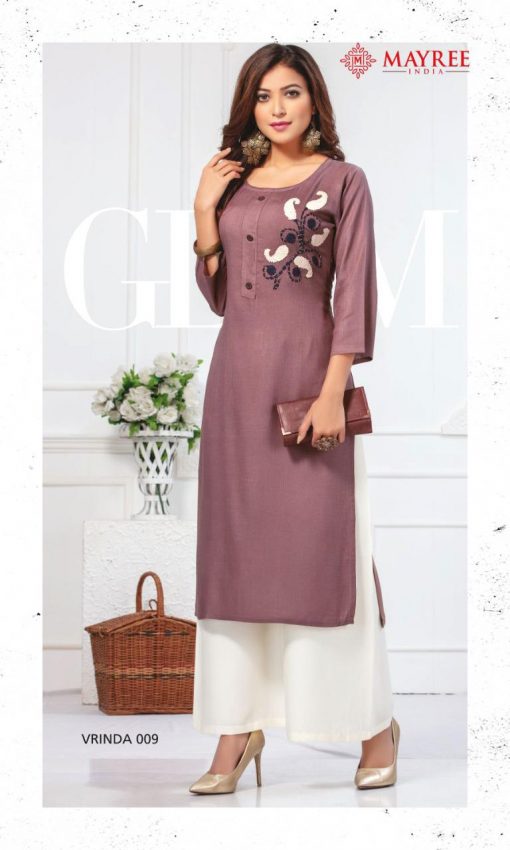 Mayree India Vrinda Kurti with Palazzo Wholesale Catalog 10 Pcs 10 510x850 - Mayree India Vrinda Kurti with Palazzo Wholesale Catalog 10 Pcs