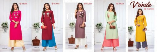 Mayree India Vrinda Kurti with Palazzo Wholesale Catalog 10 Pcs 12 510x170 - Mayree India Vrinda Kurti with Palazzo Wholesale Catalog 10 Pcs