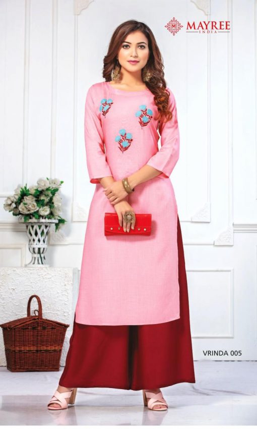 Mayree India Vrinda Kurti with Palazzo Wholesale Catalog 10 Pcs 2 510x850 - Mayree India Vrinda Kurti with Palazzo Wholesale Catalog 10 Pcs