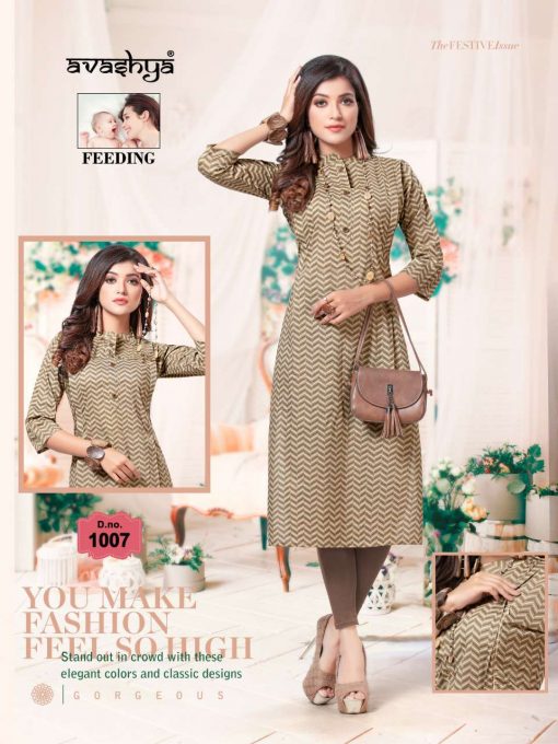 Avashya Inkline Feeding Kurtis Vol 4 Wholesale Catalog 7 Pcs 1 510x680 - Avashya Inkline Feeding Kurtis Vol 4 Wholesale Catalog 7 Pcs