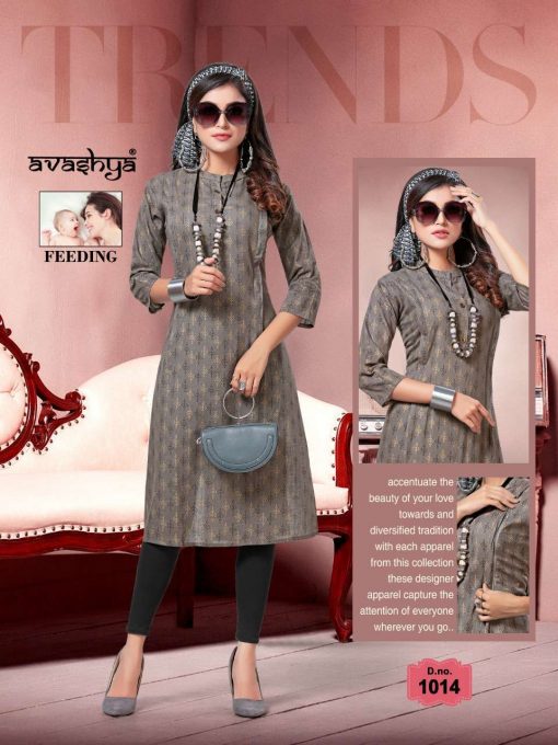 Avashya Inkline Feeding Kurtis Vol 4 Wholesale Catalog 7 Pcs 5 510x680 - Avashya Inkline Feeding Kurtis Vol 4 Wholesale Catalog 7 Pcs