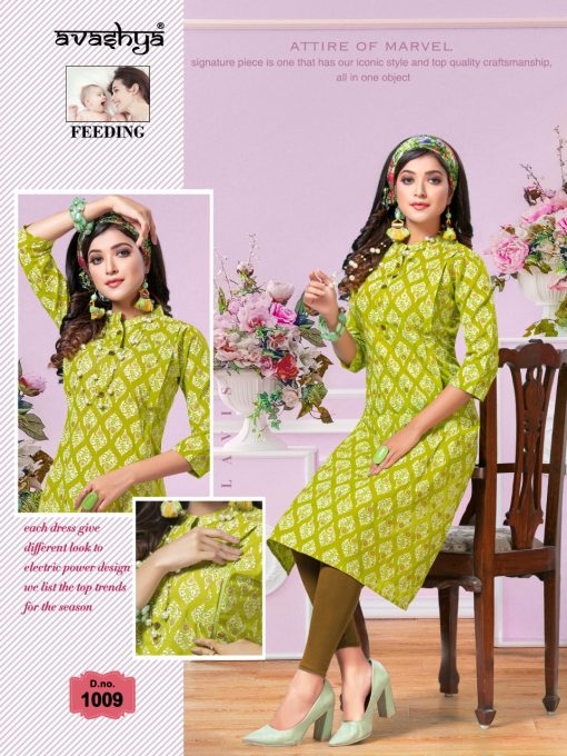 Avashya Inkline Feeding Kurtis Vol 5 Wholesale Catalog 7 Pcs 3 510x680 - Avashya Inkline Feeding Kurtis Vol 5 Wholesale Catalog 7 Pcs