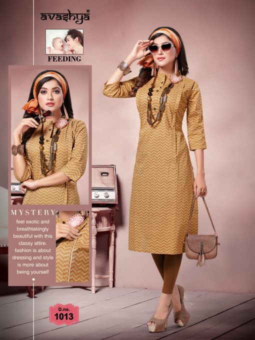 Avashya Inkline Feeding Kurtis Vol 5 Wholesale Catalog 7 Pcs 5 510x680 - Avashya Inkline Feeding Kurtis Vol 5 Wholesale Catalog 7 Pcs