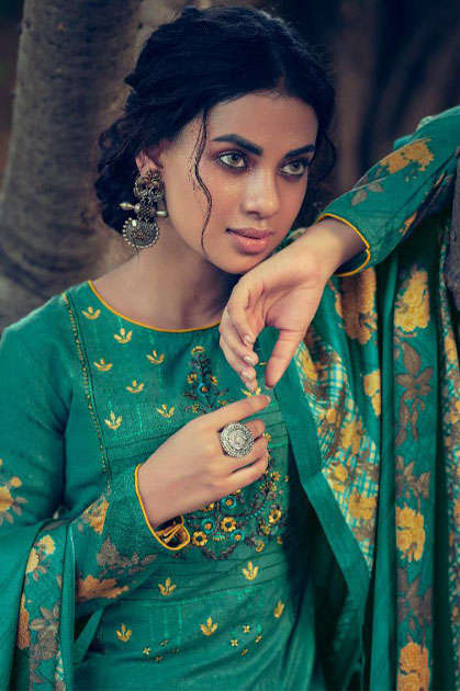 Belliza Designer Aamira Pashmina Wholesale Designer Swarovski Work Winter  Wear Salwar Suit Catalog