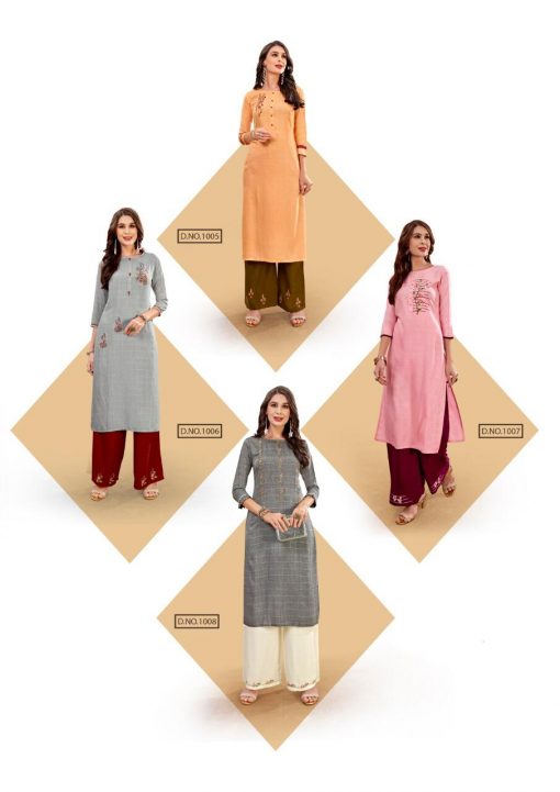 Ladies Flavour Lilly Kurti with Palazzo Wholesale Catalog 8 Pcs 22 510x721 - Ladies Flavour Lilly Kurti with Palazzo Wholesale Catalog 8 Pcs