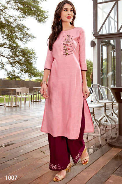 Ladies Flavour Lilly Kurti with Palazzo Wholesale Catalog 8 Pcs - Ladies Flavour Lilly Kurti with Palazzo Wholesale Catalog 8 Pcs