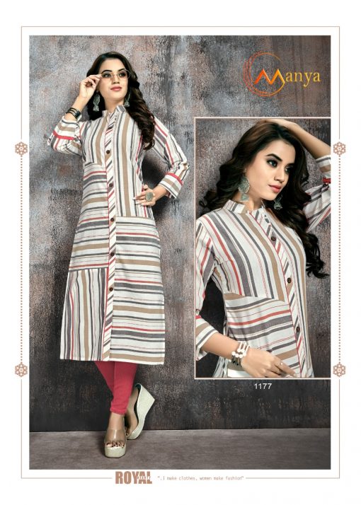 Manya Stripes Kurti Wholesale Catalog 6 Pcs 6 510x714 - Manya Stripes Kurti Wholesale Catalog 6 Pcs