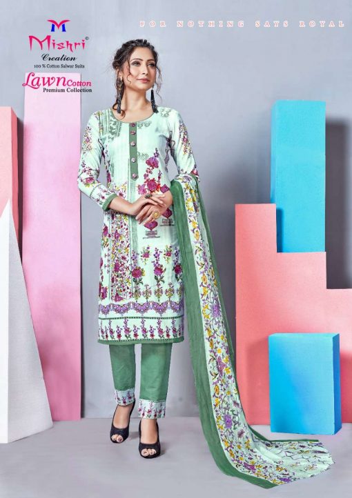 Mishri Lawn Cotton Vol 4 Premium Karachi Salwar Suit Wholesale Catalog 10 Pcs 20 510x722 - Mishri Lawn Cotton Vol 4 Premium Karachi Salwar Suit Wholesale Catalog 10 Pcs