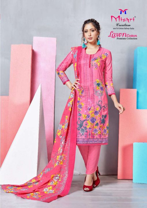 Mishri Lawn Cotton Vol 4 Premium Karachi Salwar Suit Wholesale Catalog 10 Pcs 21 510x722 - Mishri Lawn Cotton Vol 4 Premium Karachi Salwar Suit Wholesale Catalog 10 Pcs