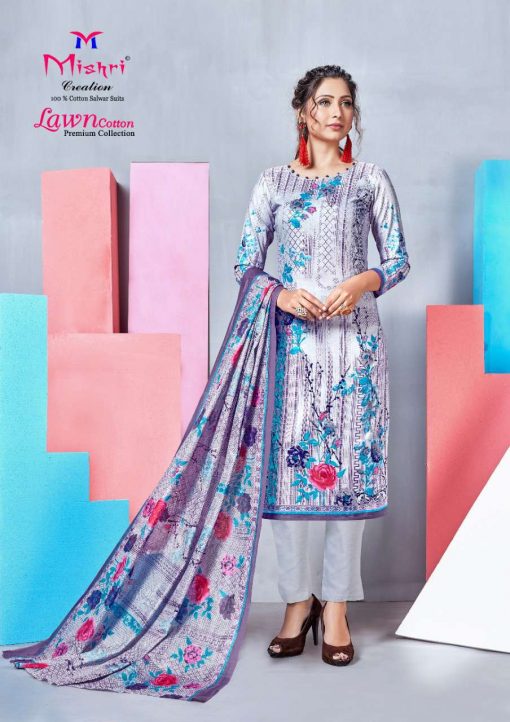 Mishri Lawn Cotton Vol 4 Premium Karachi Salwar Suit Wholesale Catalog 10 Pcs 8 510x722 - Mishri Lawn Cotton Vol 4 Premium Karachi Salwar Suit Wholesale Catalog 10 Pcs