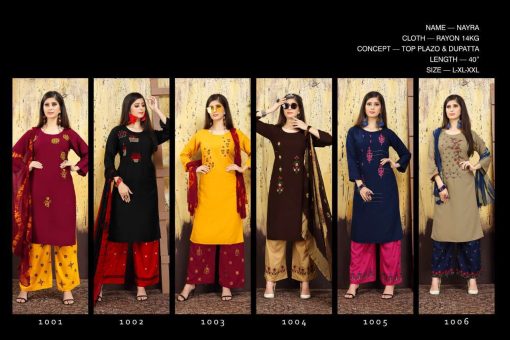 Nayra Kurti with Dupatta Bottom Wholesale Catalog 6 Pcs 7 510x340 - Nayra Kurti with Dupatta Bottom Wholesale Catalog 6 Pcs