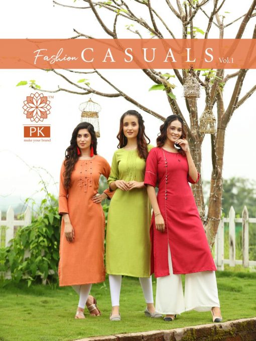 Pk Fashion Casuals Vol 1 Kurti Wholesale Catalog 6 Pcs 1 510x680 - Pk Fashion Casuals Vol 1 Kurti Wholesale Catalog 6 Pcs