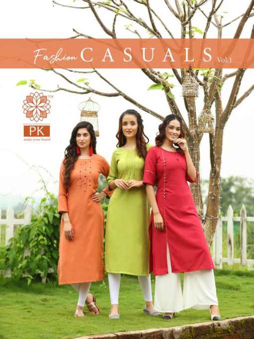 Pk Fashion Casuals Vol 1 Kurti Wholesale Catalog 6 Pcs 1 510x680 - Pk Fashion Casuals Vol 1 Kurti Wholesale Catalog 6 Pcs