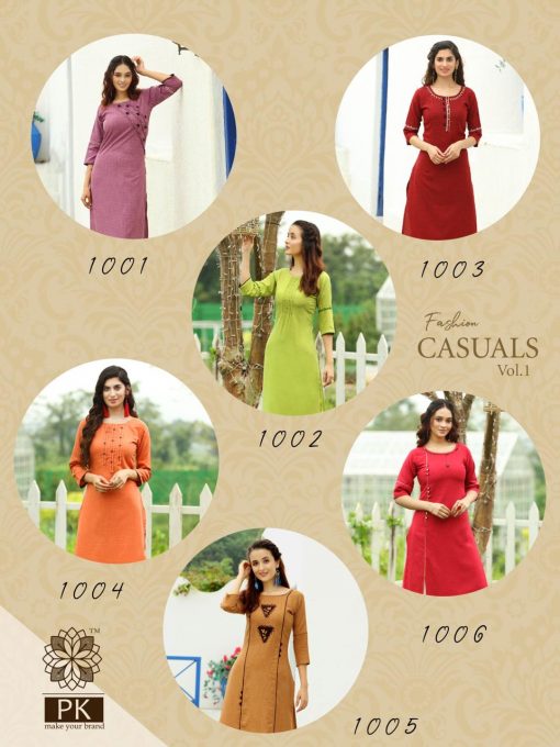 Pk Fashion Casuals Vol 1 Kurti Wholesale Catalog 6 Pcs 12 510x680 - Pk Fashion Casuals Vol 1 Kurti Wholesale Catalog 6 Pcs
