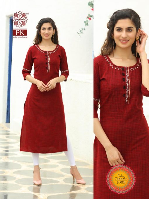 Pk Fashion Casuals Vol 1 Kurti Wholesale Catalog 6 Pcs 9 510x680 - Pk Fashion Casuals Vol 1 Kurti Wholesale Catalog 6 Pcs