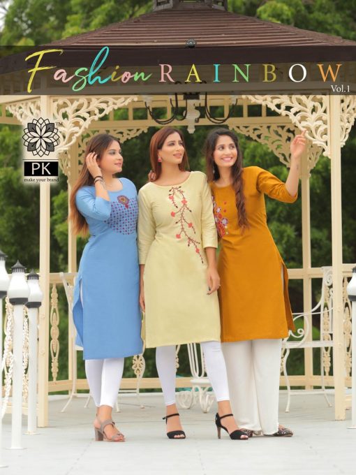 Pk Fashion Rainbow Vol 1 Kurti Wholesale Catalog 21 Pcs 1 510x680 - Pk Fashion Rainbow Vol 1 Kurti Wholesale Catalog 21 Pcs