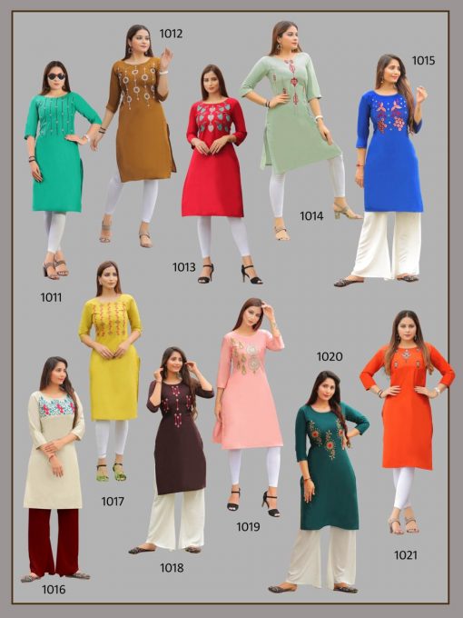 Pk Fashion Rainbow Vol 1 Kurti Wholesale Catalog 21 Pcs 26 510x680 - Pk Fashion Rainbow Vol 1 Kurti Wholesale Catalog 21 Pcs