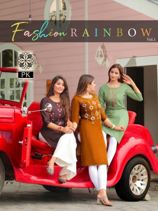 Pk Fashion Rainbow Vol 1 Kurti Wholesale Catalog 21 Pcs 3 510x680 - Pk Fashion Rainbow Vol 1 Kurti Wholesale Catalog 21 Pcs