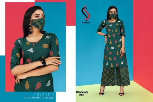 SS Chocolate Vol 2 Kurti with Palazzo Wholesale Catalog 6 Pcs 5 1 510x340 - SS Chocolate Vol 2 Kurti with Palazzo Wholesale Catalog 6 Pcs